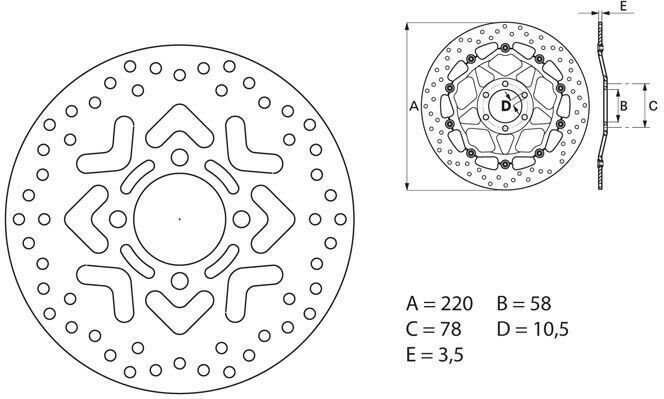 BREMBO / ブレンボ ORO (オーロ) ブレーキディスク ラウンドフィックス | 68B40759
