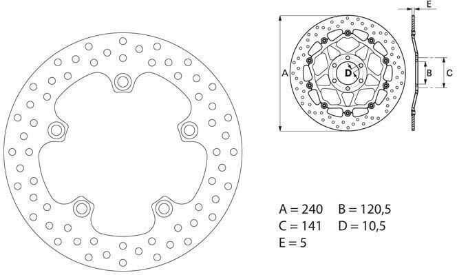 BREMBO / ֥ ORO () ֥졼ǥ 饦ɥեå | 68B40785