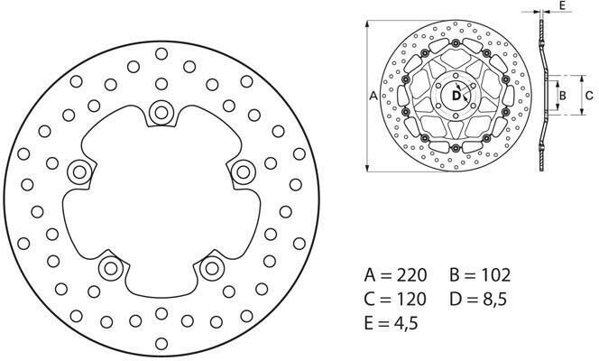 BREMBO / ブレンボ ORO (オーロ) ブレーキディスク ラウンドフィックス | 68B407G2