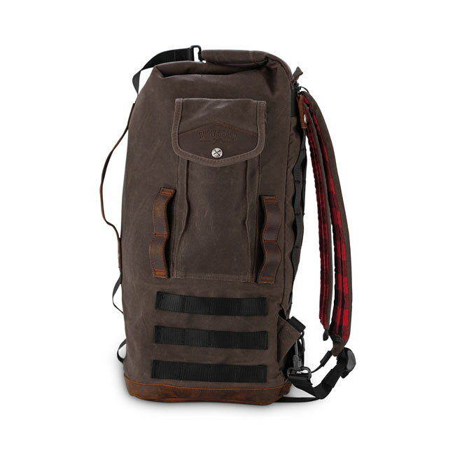 BURLY Voyager sissy bar backpack dark oak | 577972
