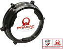 CNC Racing / シーエヌシーレーシング クリア オイルバスクラッチ cover with カーボンファイバー inlay for Ducati Panigale Pramac Racing Lim. Ed. ブラック | CA201BPR