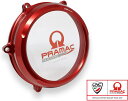 CNC Racing / シーエヌシーレーシング クリア オイルバスクラッチ cover Ducati Panigale V4 - Pramac Racing リミテッドエディション レッド | CA210RPR