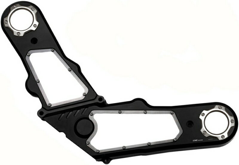 CNC Racing / シーエヌシーレーシング タイミングベルトカバー DUCATI ブラック/シルバー | CC201BS