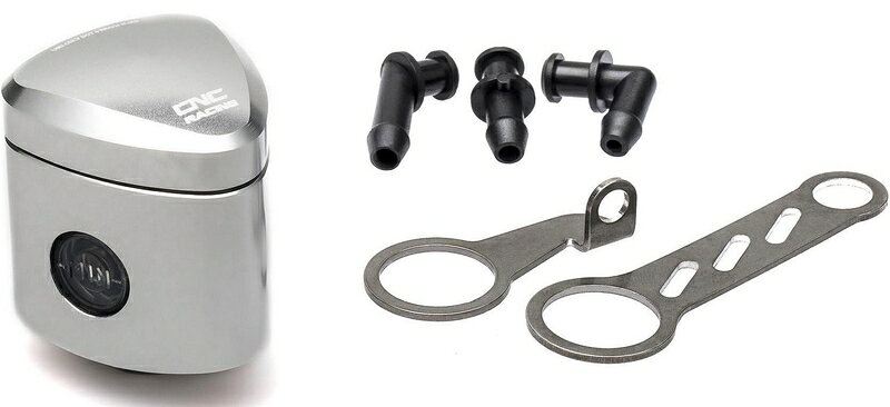 樂天商城 - CNC Racing / シーエヌシーレーシング フルードリザーバーリアブレーキ / クラッチ 12 Ml Rebel シルバー | SE500S