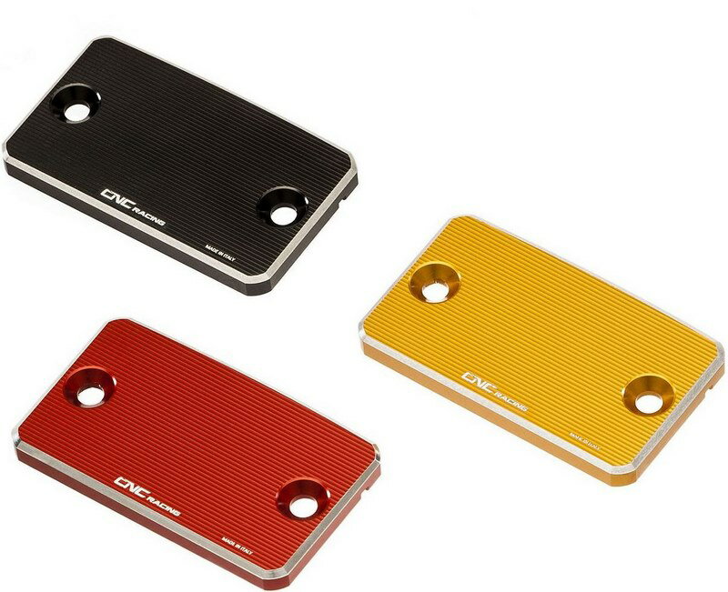 CNC Racing / シーエヌシーレーシング フルードリザーバーキャップ ブレーキ/クラッチ - バイカラー ゴールド/シルバー | TF602G