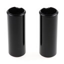 CULT-WERK- 2-piece upper fork cover kit long. Gloss black | 964980