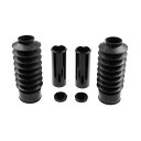 CULT-WERK- 6-piece fork tube cover kit long. Gloss black | 964984
