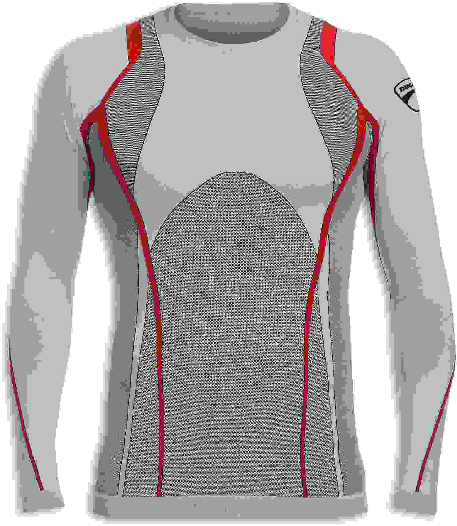 Ducati / ドゥカティ純正商品 Cool Down - ロングスリーブシームレス Tシャツ グレー | 981040017