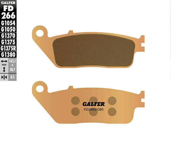 Galfer / ガルファー ブレーキパッド シンタードメタル スクーター | FD266G1380