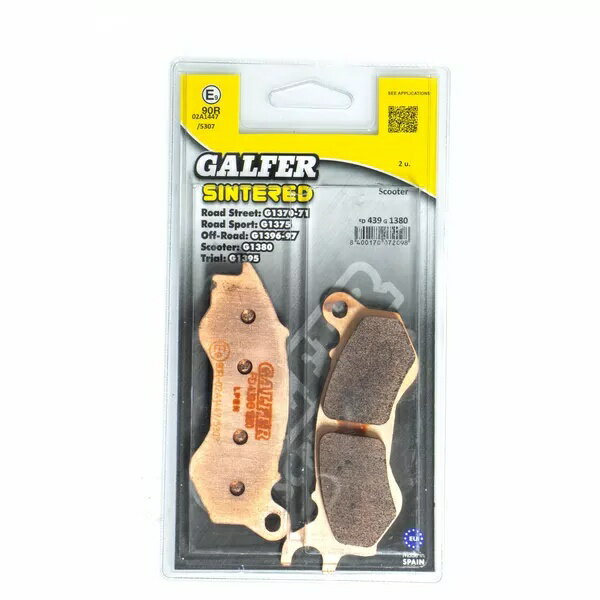 Galfer / ガルファー ブレーキパッド シンタードメタル スクーター | FD439G1380