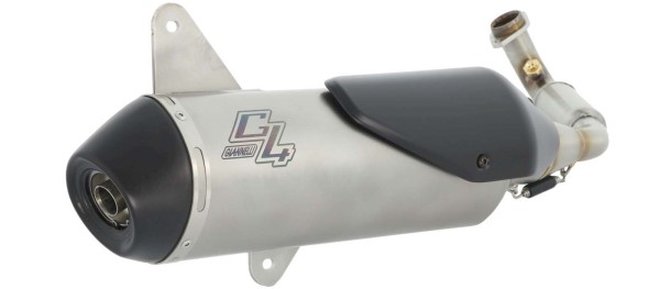 Giannelli / ジェネリ KYMCO XCITING 400I 12/14 フルシステム + OVAL アルミニウムサイレンサー + カービー エンドキャップ | 73688A2KY