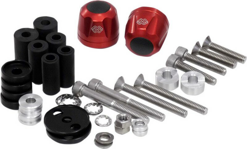 GILLES TOOLING / ギルズツーリング バーエンドセット LG-IP レッド | LG-IP-22-R