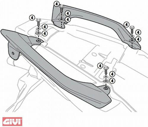 Givi / ジビ マウンティングキット PL4103CAM サイドラック | 4103KIT