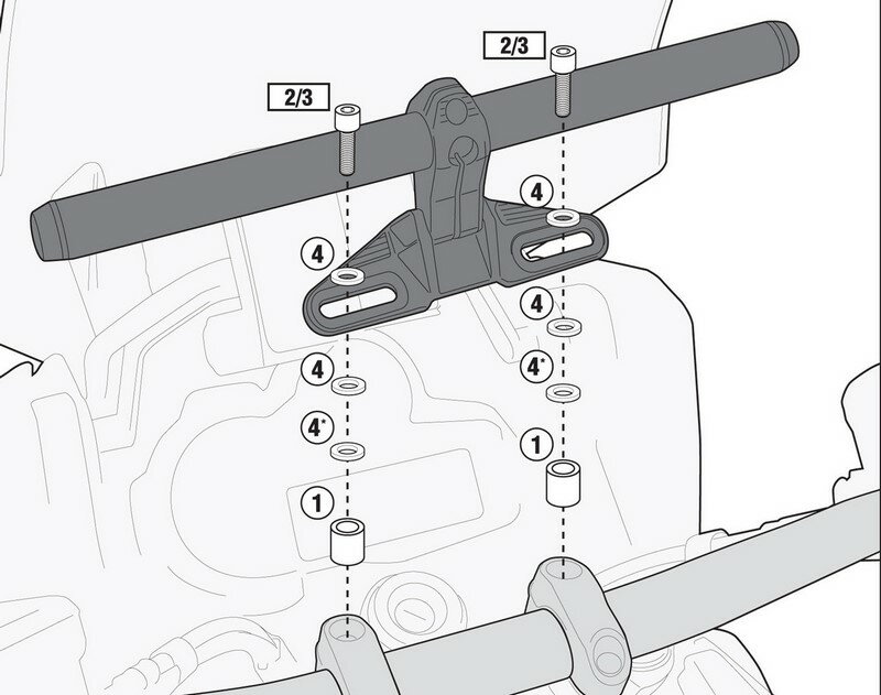 Givi / ジビ スマートバー　取り付け用　アダプターキット | 02SKIT