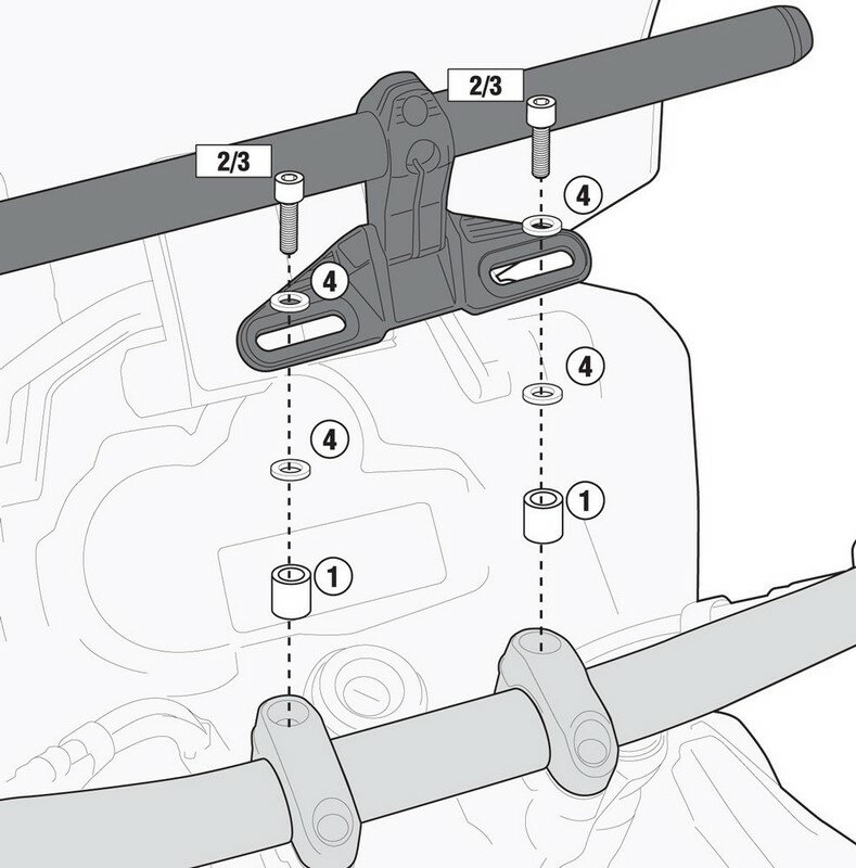 Givi / ジビ スマートバー　取り付け用　アダプターキット | 04SKIT