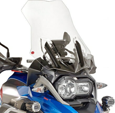 Givi / ジビ Touring ウインドスクリーン BMW R 1200 GS 17-18 R 1250 GS R 1250 GS Adventure クリア HxW 55x445 17 cm | 5124DT