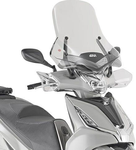 GIVI / ジビ クリア ウインドシールド 58 x 57 cm Kymco Agility 300 R16 (19 - 20) | 6114DT