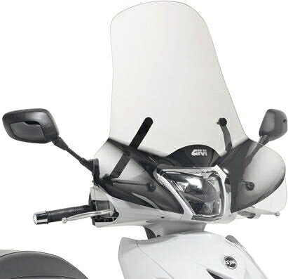 Givi / ジビ ウインドスクリーン Kymco People S 300 19- SYM HD 300 クリ アスクリーン dim HxW 49x66cm | 7057A