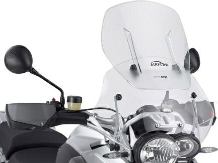 Givi / ジビ エアフロースライディング ウインドスクリーン BMW R 1200 GS 04-12 HxW max 54x54 cm 12 cm スライディング ブラケット付属 | AF330