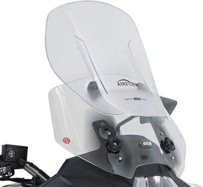 Givi / ジビ エアフロースライディング ウインドスクリーン Kawasaki Versys 650 15-16 Versys 1000 12-15 HxW max 52x48 cm 12 cm | AF4105