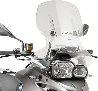 Givi / ジビ エアフロースライディング ウインドスクリーン BMW F 700 GS HxW max 53x51 cm 12 cm スライディング D5107KIT ブラケット付属 | AF5107