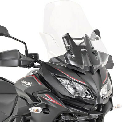 Givi / ジビ ウインドスクリーン Kawasaki Versys 1000 17-18 クリア dim. HxW 53x48 cm | D4120ST