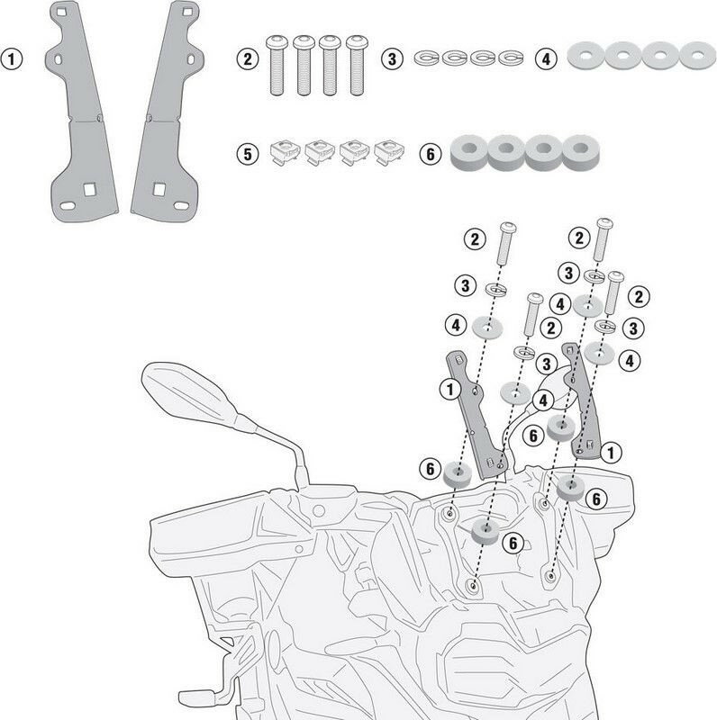 Givi / ジビ フィッティングキット D5127Sg/D5127Stg/Af5127G | D5129KIT