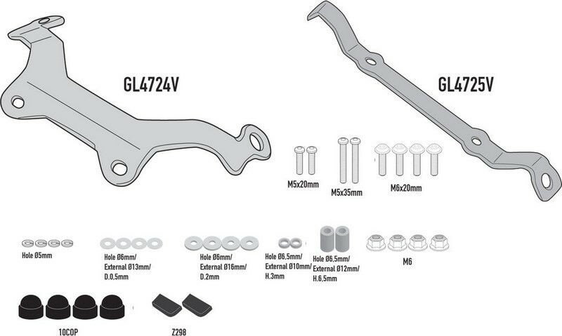 Givi / ジビ フィッティングキット 5139S用 BMW F 900 R Bj. 2020 | A5139A
