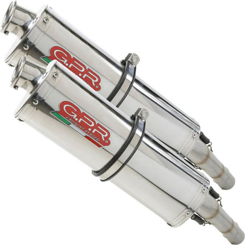 GPR / ジーピーアール オリジナル Aprilia Pegaso Ie 2001/04 Pair Homologated スリッポンエキゾースト Trioval