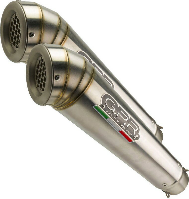 GPR / ジーピーアール オリジナル Kawasaki Z 1000 2010/13 Pair Homologated スリッポンエキゾースト Powercone