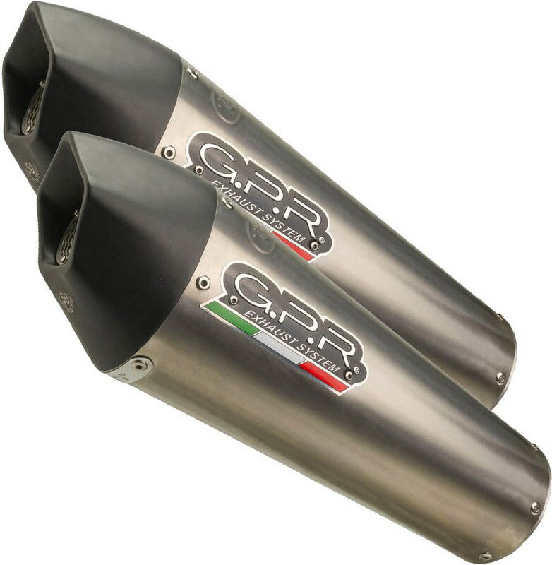 GPR / ジーピーアール オリジナル Kawasaki Z 1000 Sx 2017/19 E4 Pair Homologated スリッポンエキゾースト Gp