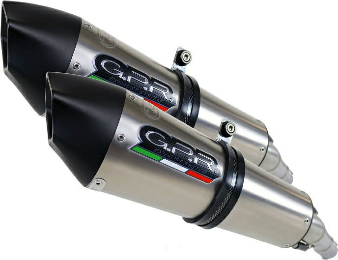 GPR / ジーピーアール オリジナル Yamaha Xt 660 X-R 2004/14 Pair Homologated スリップオン Catalized Gpe Ann.Titanium | Y.76