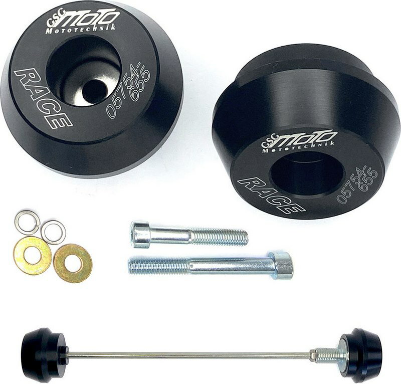 GSGモトテクニック クラッシュパッドセット (フロントホール用) Suzuki GSX-R 600 / GSX-R 750 (2006-2007