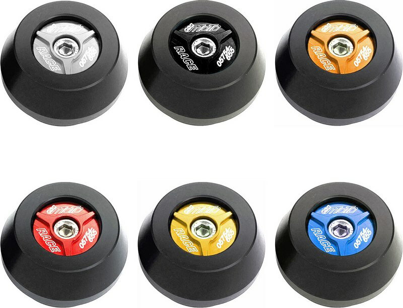 GSGモトテクニック クラッシュパッドセット (フロントホール用) ゴールド KTM RC 125 / 390 (2022 -)