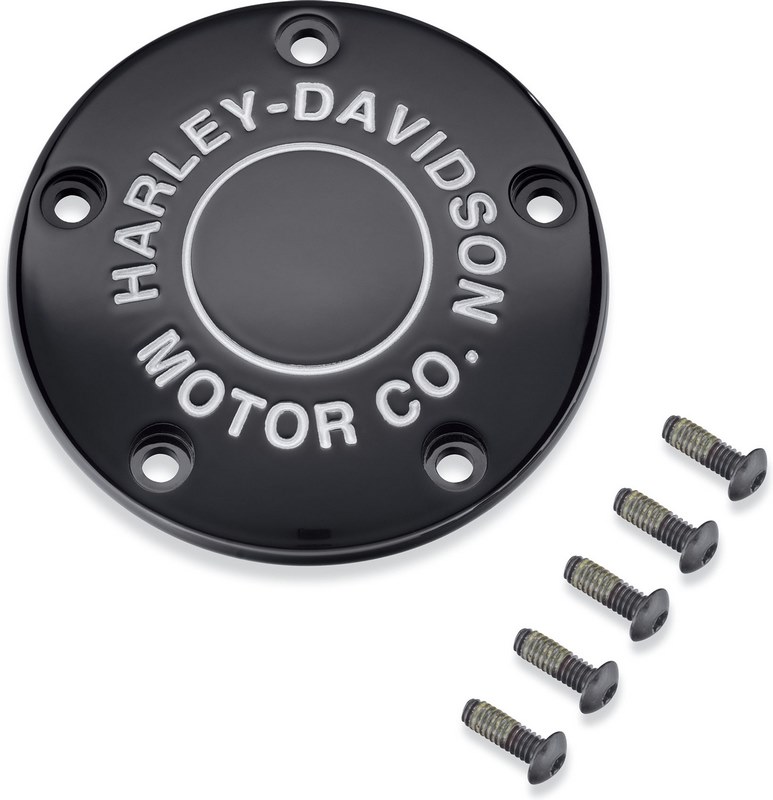 ハーレーダビッドソン タイマーカバー MOTOR CO ロゴ 99年-17年 Twin Cam ブラック | 25600133