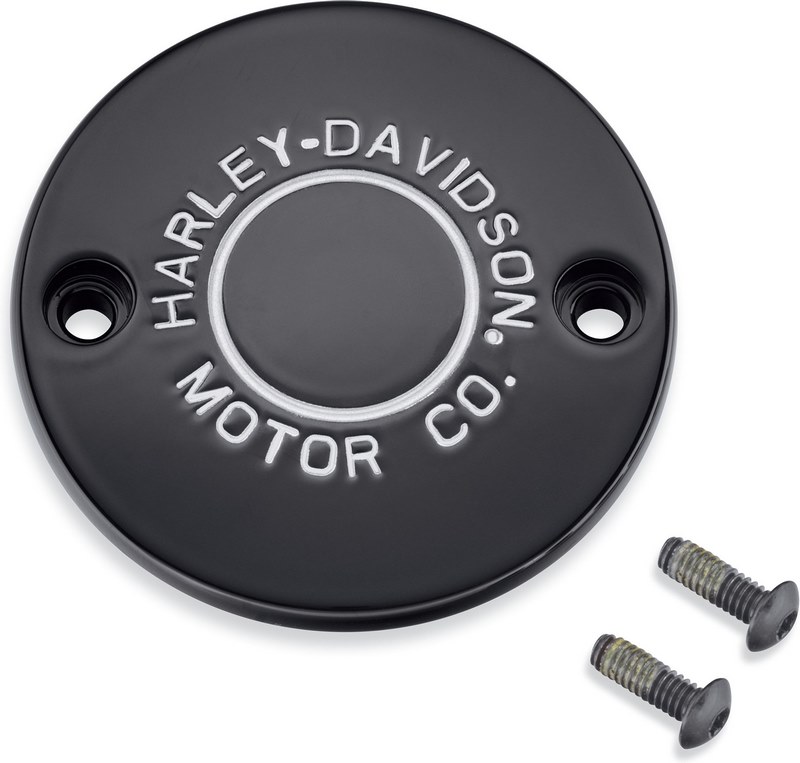 ハーレーダビッドソン タイマーカバー MOTOR CO ロゴ 17年以降 ミルウォーキーエイト ブラック | 2560013