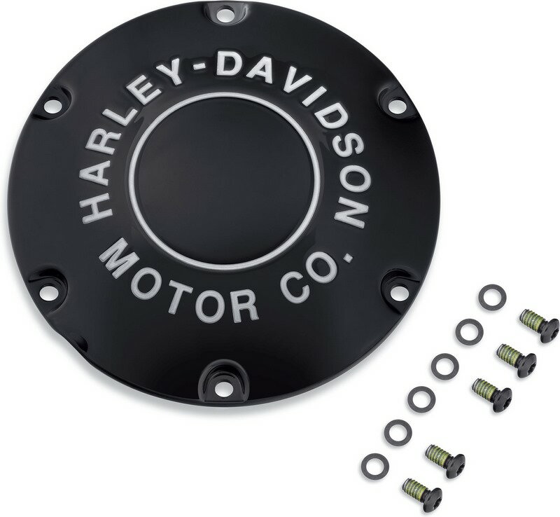 ハーレーダビッドソン ダービーカバー MOTOR CO ロゴ 04年以降 XL ブラック | 25701021