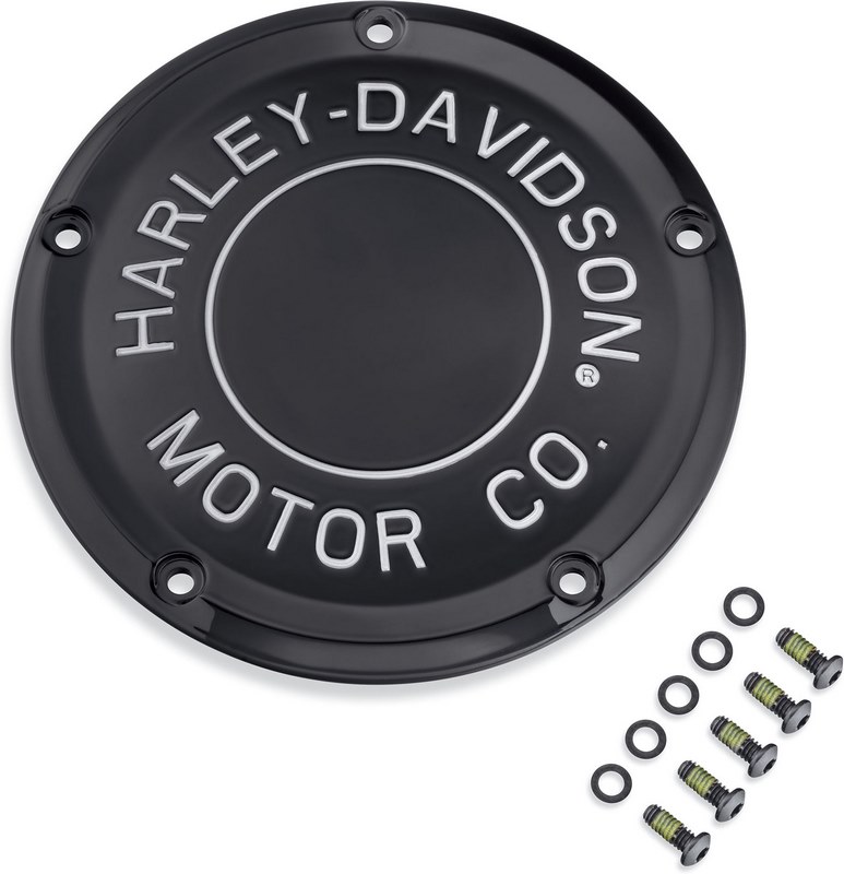 ハーレーダビッドソン ダービーカバー MOTOR CO ロゴ 16年以降 ツーリング ブラック | 25701022