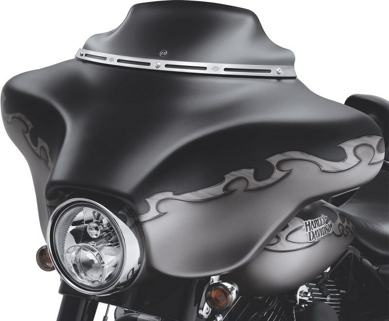 ハーレーダビッドソン ウインドスプリッター ウインドシールド 96年-13年 FLH 178mm ダークスモ