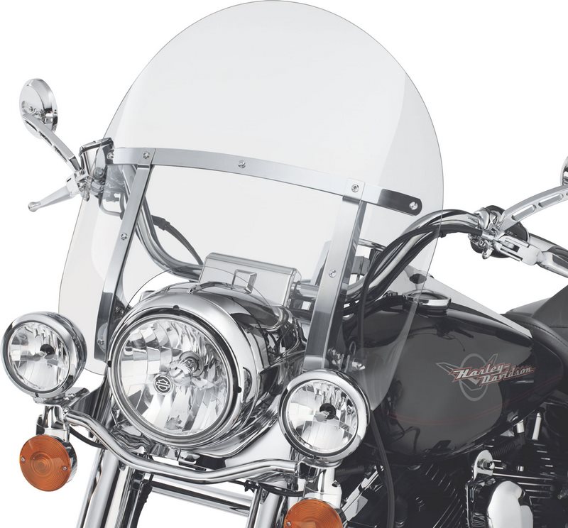 ハーレーダビッドソン デタッチャブル ウインドシールド FLHR スモーク 406mm | 57981-97