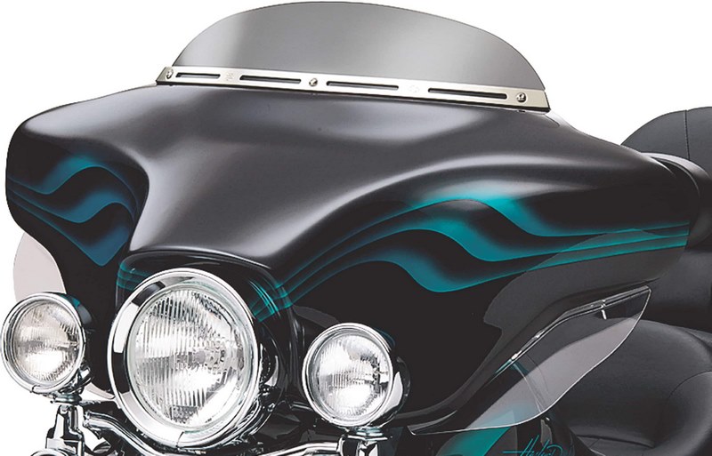 ハーレーダビッドソン バットウイング フェアリングシールド ロープロファイル FLH 102mm ダー