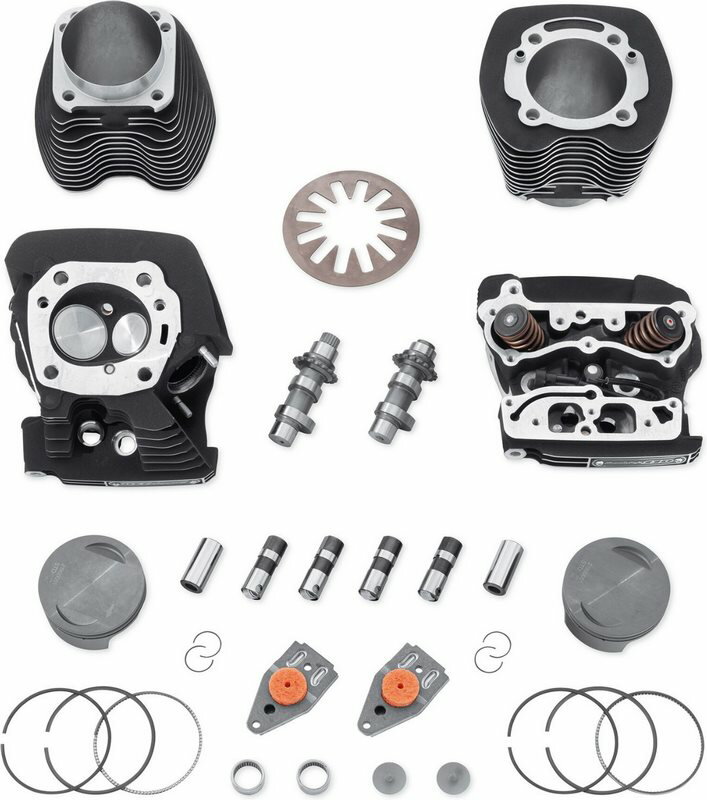 Harley-Davidson Screamin' Eagle Twin Cam Conversion Kit - 103Ci To 110Ci - Twin Cam Stage Iv Upgrade- Black Highlighted | 925