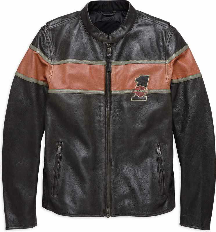 Harley-Davidson Victory Lane Leather Jacket- Bla