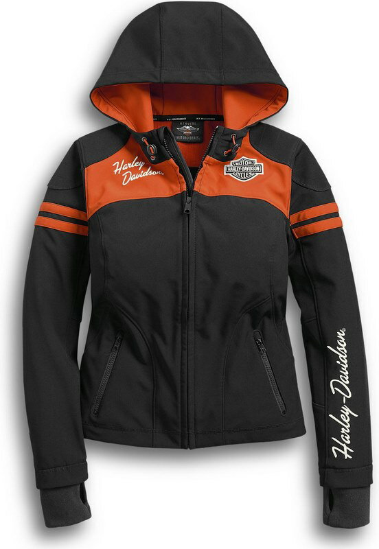 Harley-Davidson Miss Enthusiast Soft Shell Jacket- Black | 98408-19VW