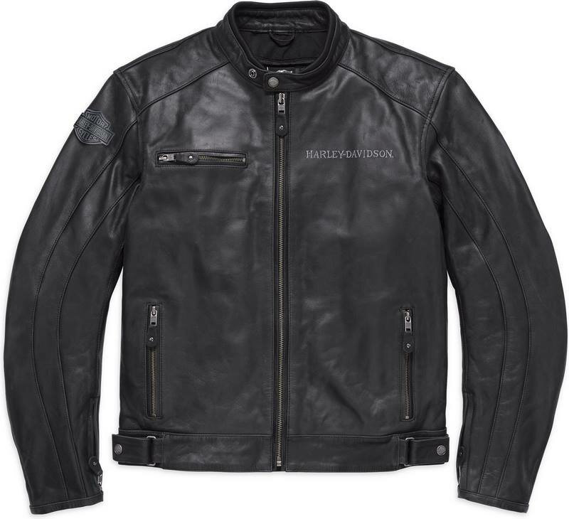 Harley-Davidson Reflective Skull Leather Jacket Ce- Black | 98122-17EM