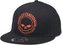 Harley-Davidson Men'S Willie G Fitted Cap- Black/Orange | 99407-22VM