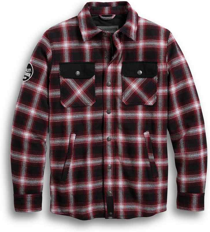 Harley-Davidson Arterial Abrasion-Resistant Slim Fit Riding Shirt Jacket- Plaid | 98124-20EM