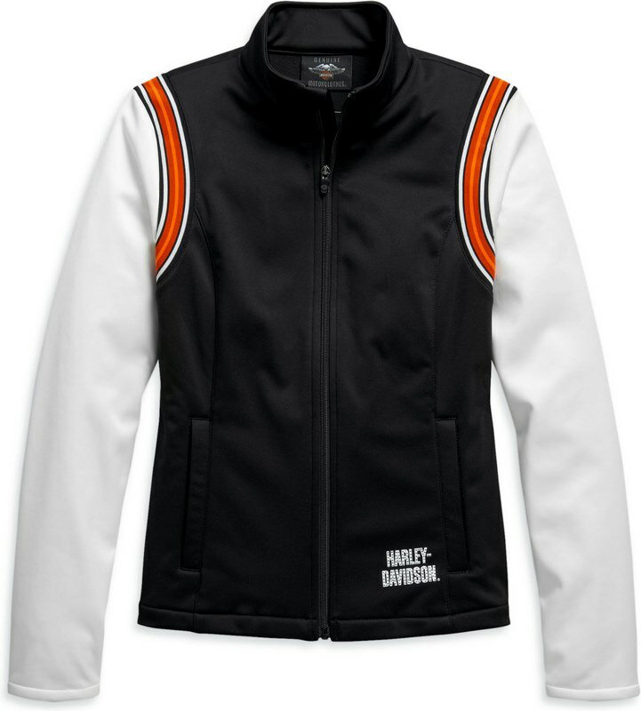 Harley-Davidson Embellished Logo Fleece Jacket- Colorblock | 98409-20VW