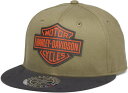 Harley-Davidson Bar & Shield Cap for men- Martini Olive | 99402-22VM