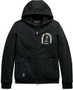 Harley-Davidson Hoodie "Arterial Abrasion-Resistant Slim Fit Riding Sweatshirt"- Black | 98148-20EM